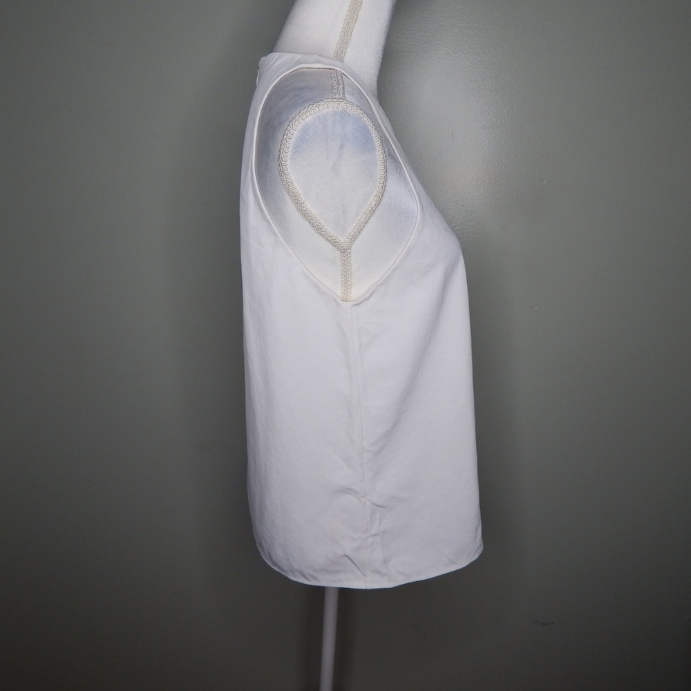 everlane women sleeveless shirt sz 6 white - Picture 4 of 5